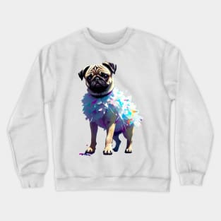 Flamingo Tutu Pug: The Pink and White Beauty Crewneck Sweatshirt